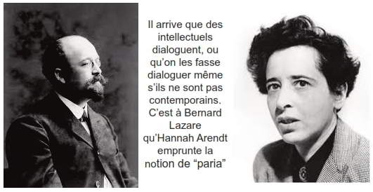 Bernard Lazare et Hannah Arendt