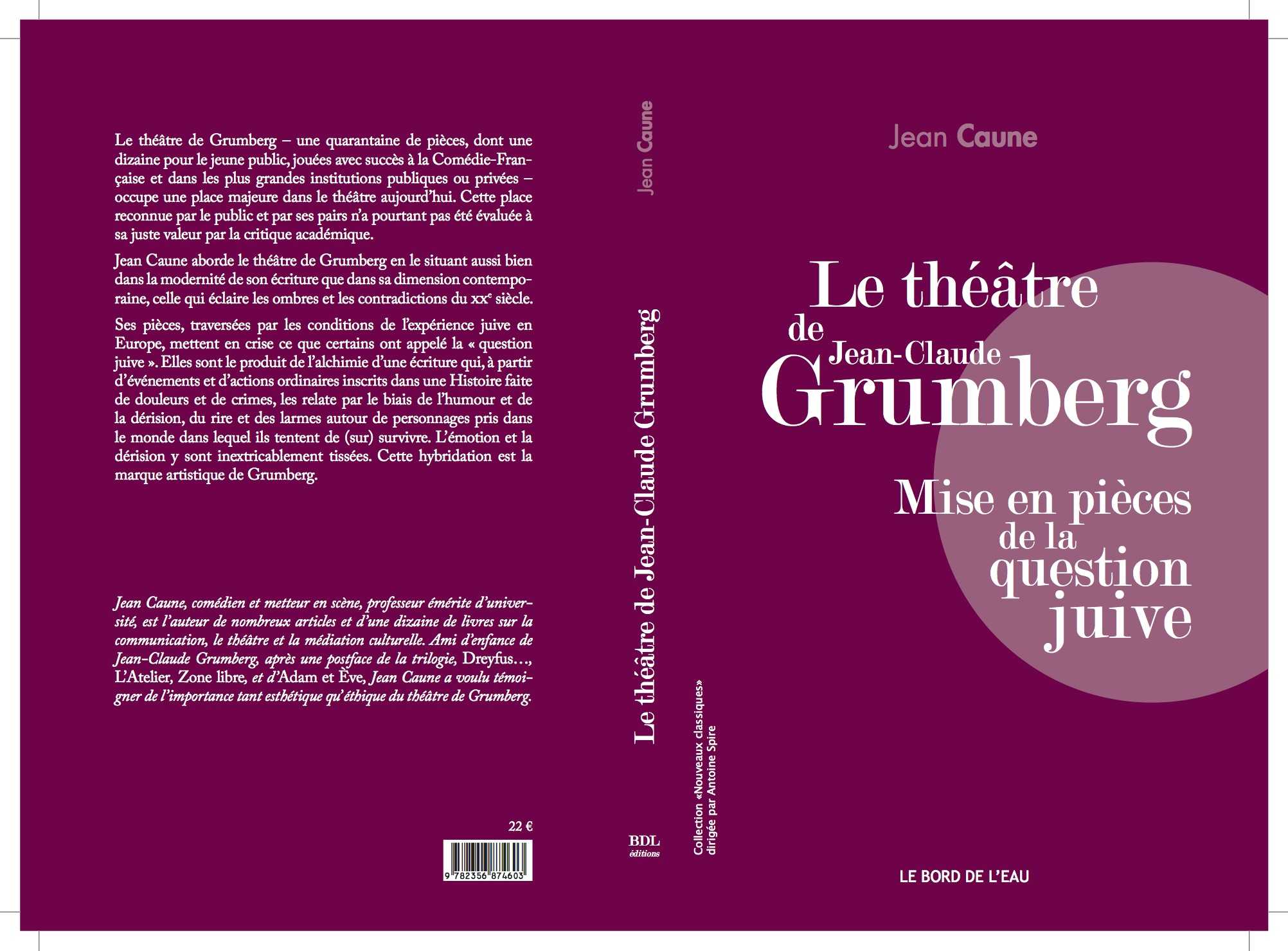 quatrieme de couverture du livre de Jean Caune